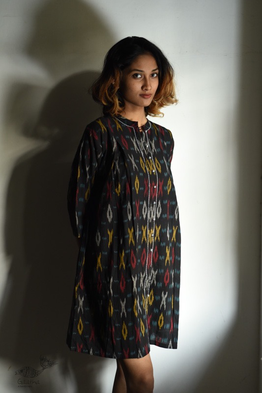 shop Handloom Cotton Ikat Dress