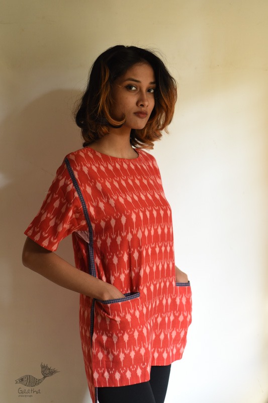 shop Handloom Cotton Ikat Dress