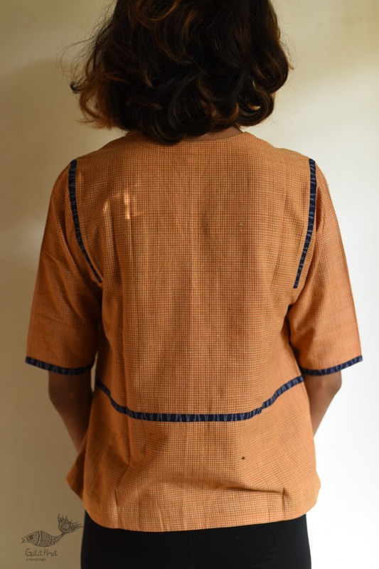 shop Handloom Cotton Ikat top