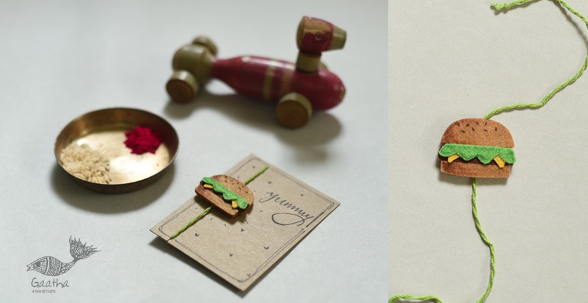 felt Rakhi ~ Burger