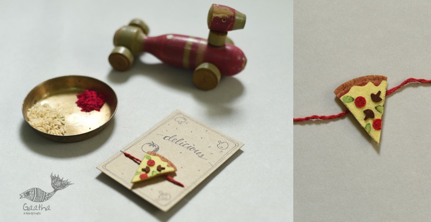felt Rakhi ~ pizaa