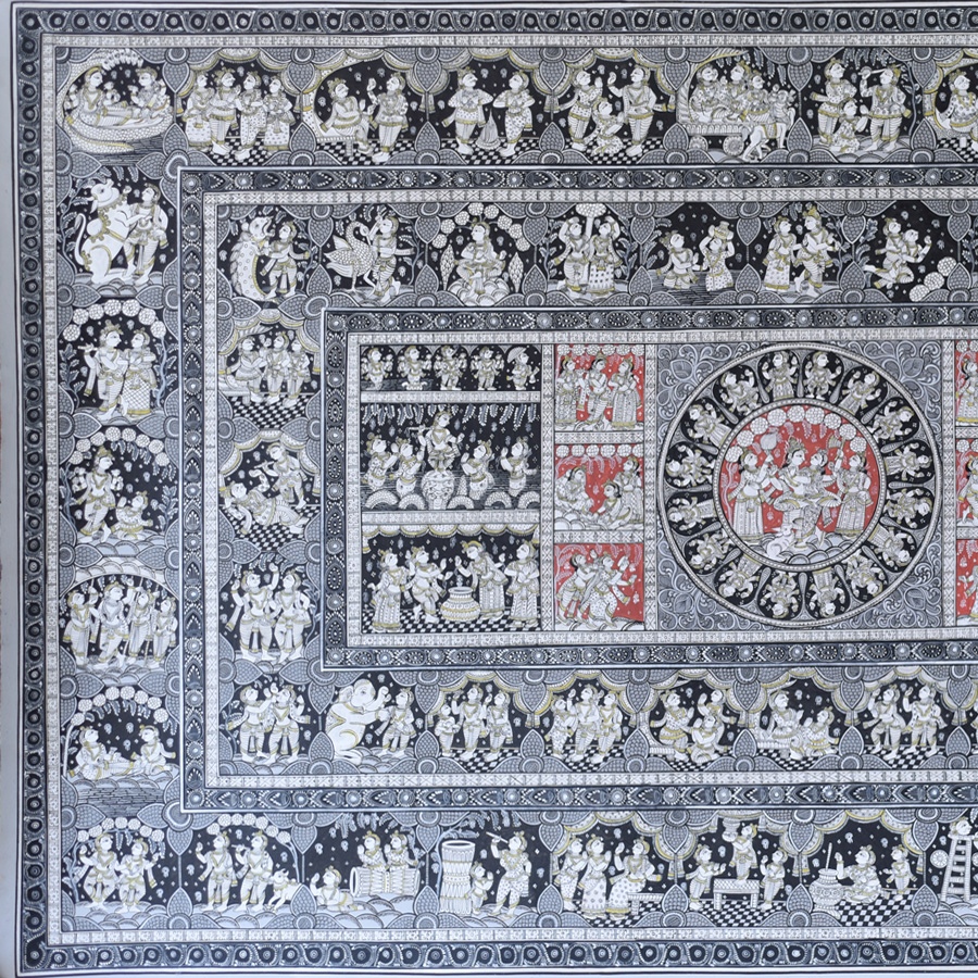 shop Traditional patachitra Painting ~ Radha Krishna