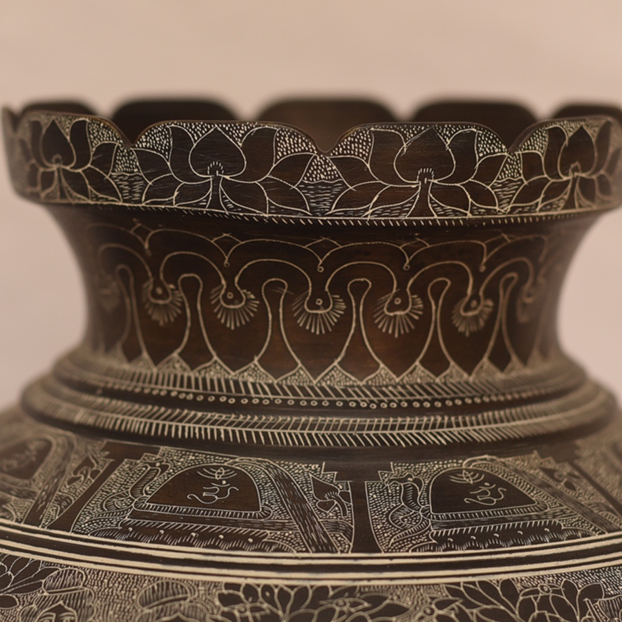 Shop Antique from Khajuraho Brass kalash