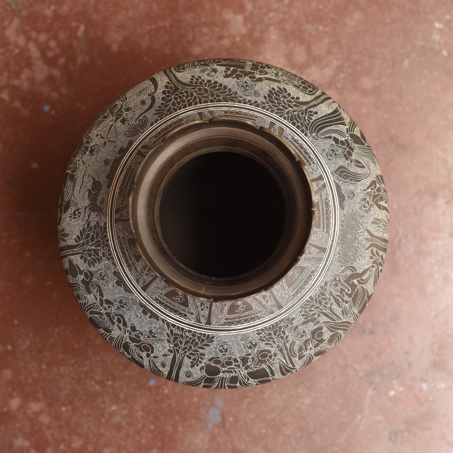 Shop Antique from Khajuraho Brass kalash