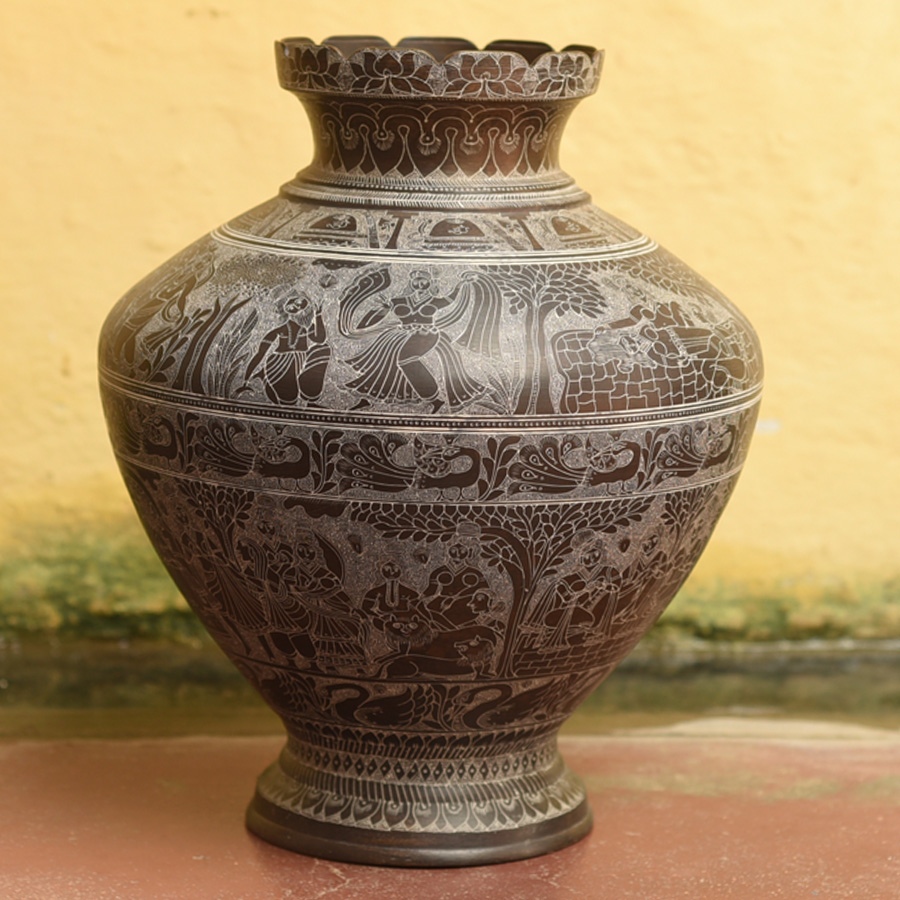 Shop Antique from Khajuraho Brass kalash