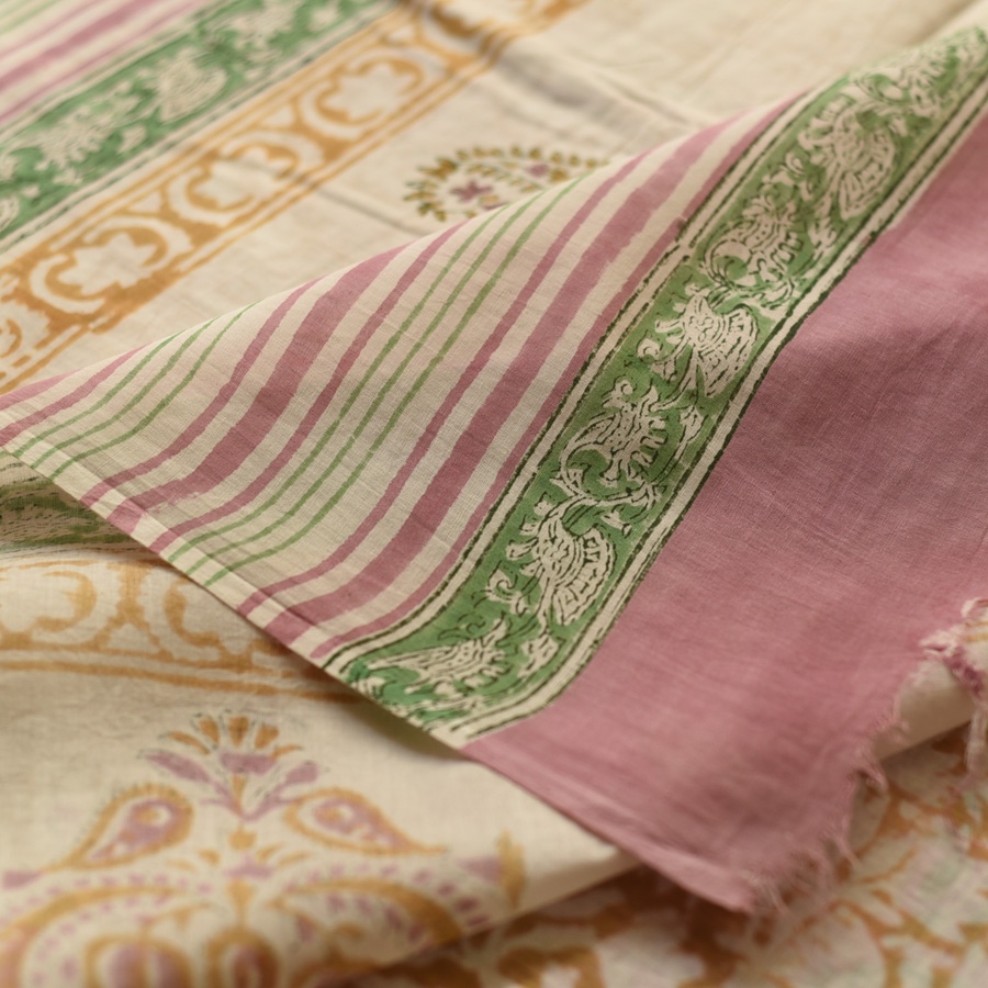 shop Bagru Printed Cotton Saree