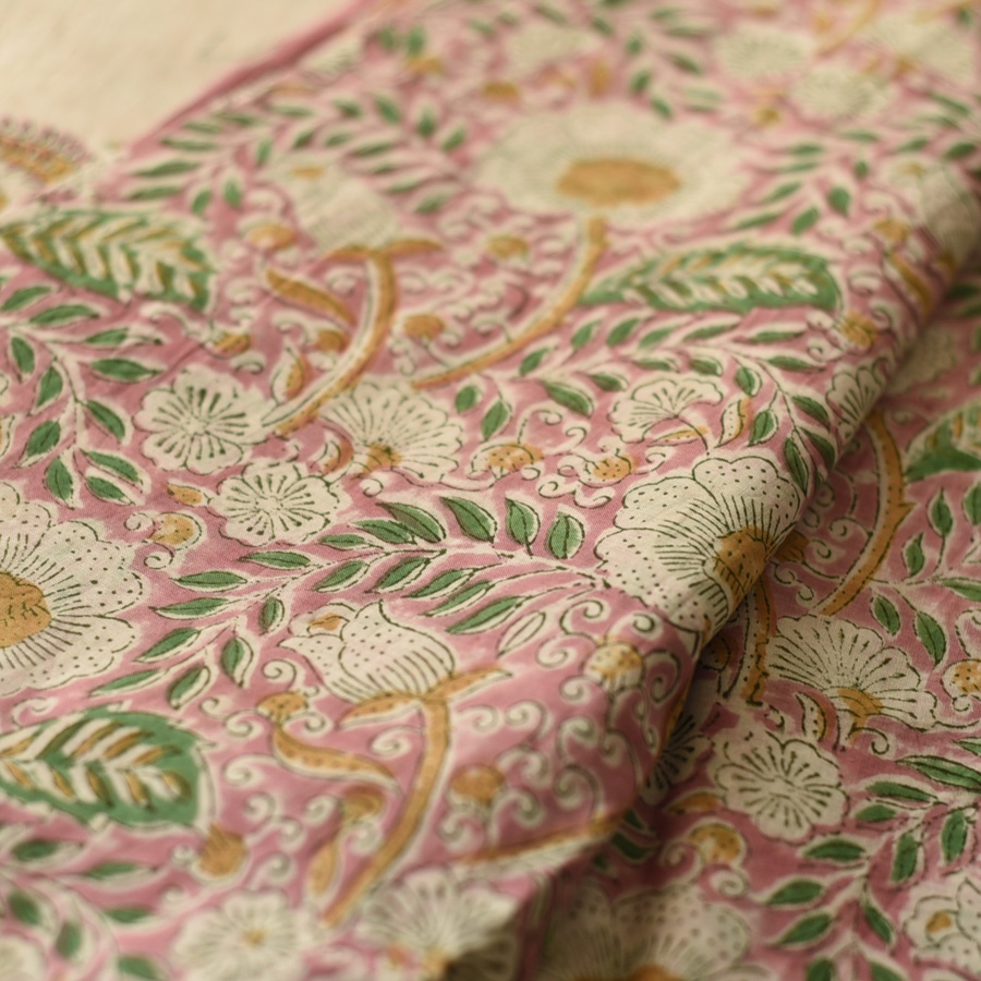 shop Bagru Printed Cotton Saree
