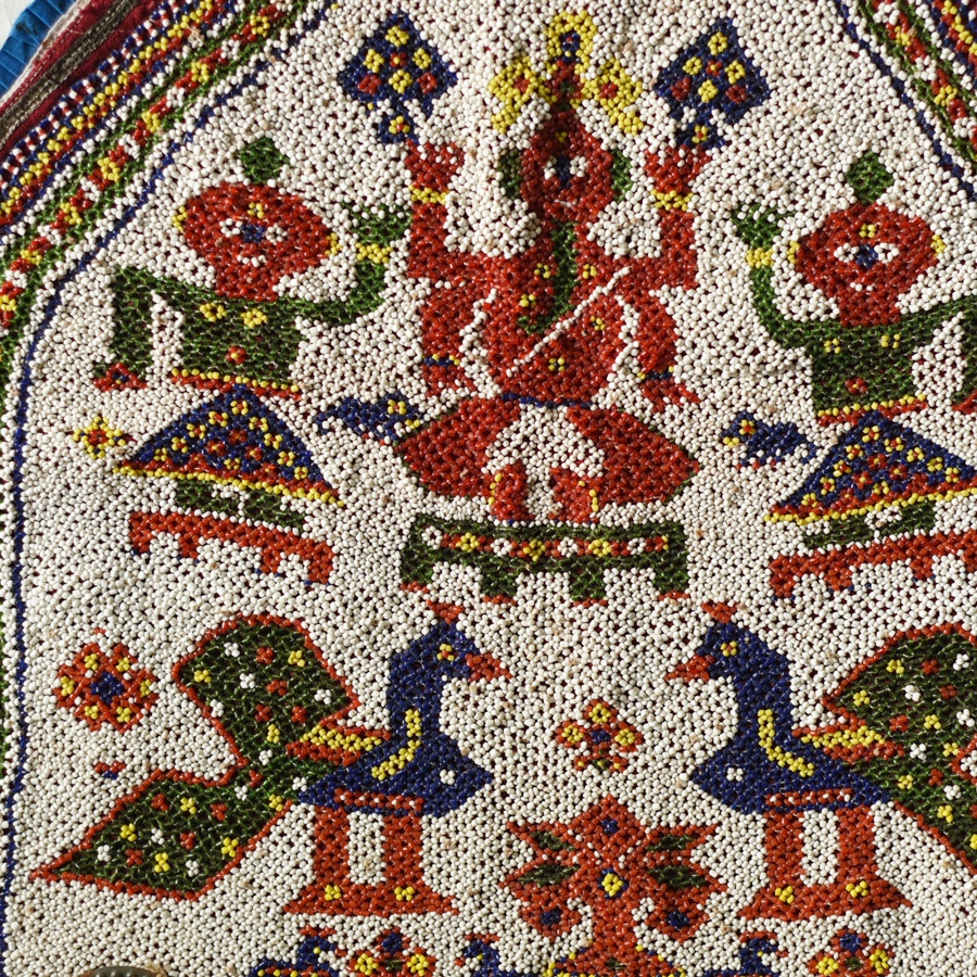 Gujarat Beadwork Wall Hanging - Ganesh
