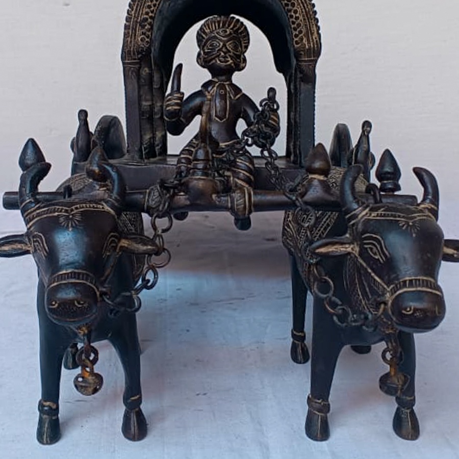 Shop Antique from Khajuraho Brass cart