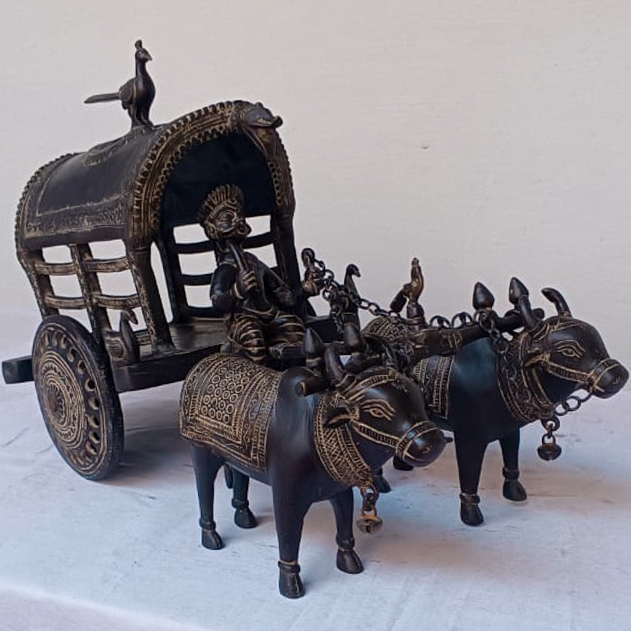 Shop Antique from Khajuraho Brass cart