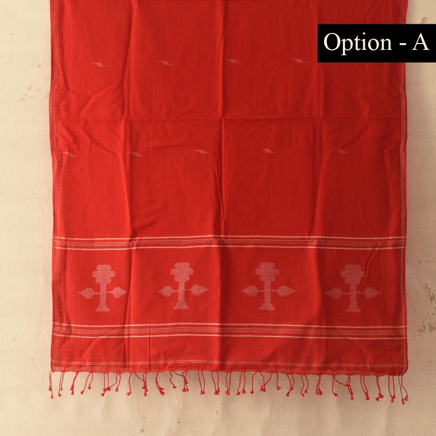 shop Handloom Soft Cotton Jamdani Stole