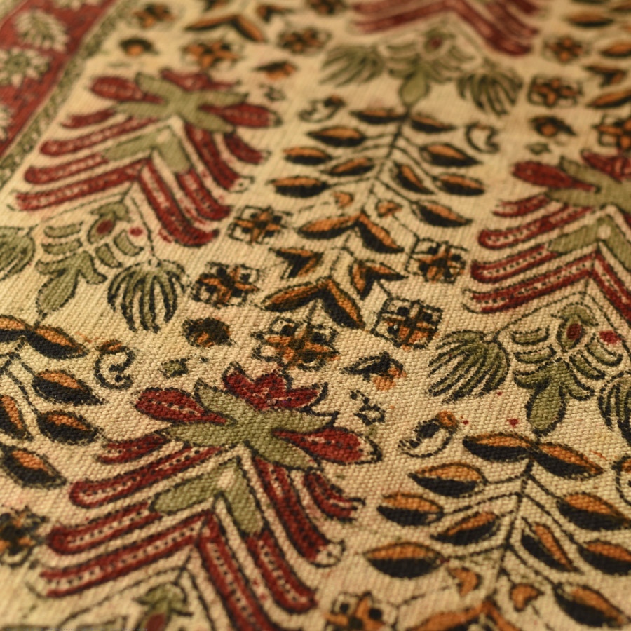 shop Kalamkari Natural Color Dhurrie - A
