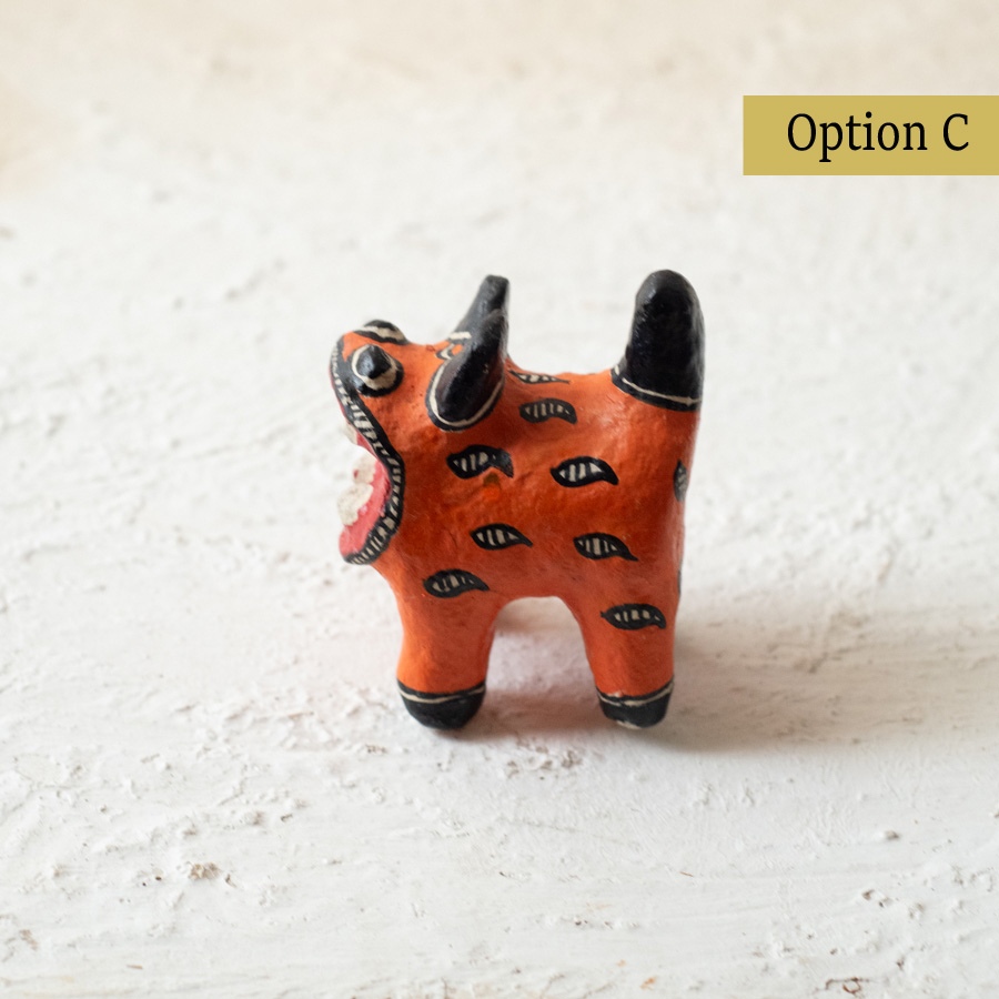 shop Madhubani Hand Painted Paper Mache ~ tiger