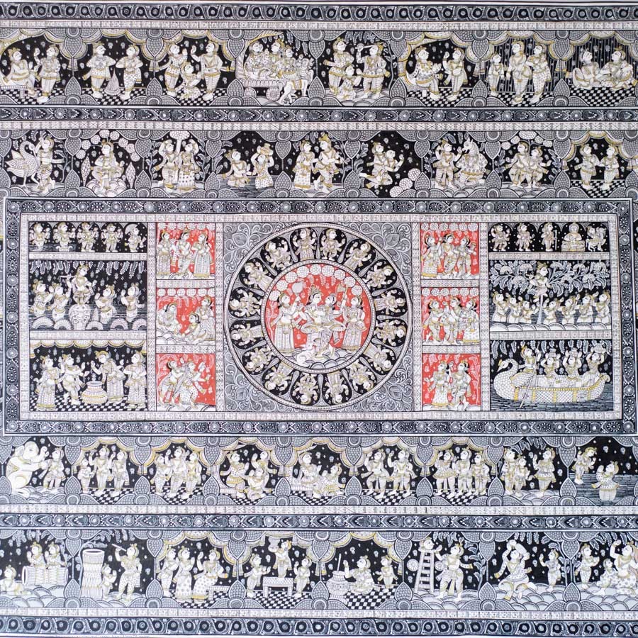 shop Traditional patachitra Painting ~ Radha Krishna