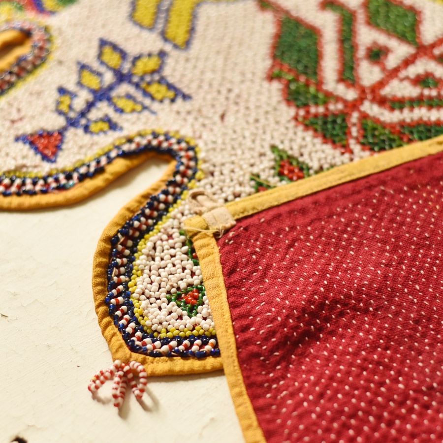 Gujrat Bead Work - Old & Antique Wall Hanging - Lion Motif