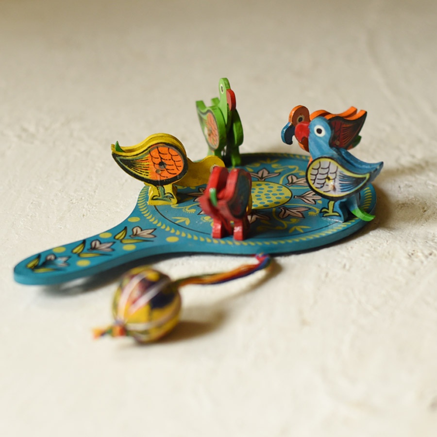 shop Handmade Wooden toy grain pecking bird (Scroll The Boll)
