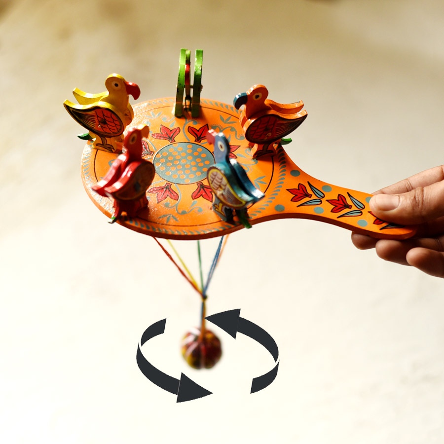 shop Handmade Wooden toy grain pecking bird (Scroll The Boll)
