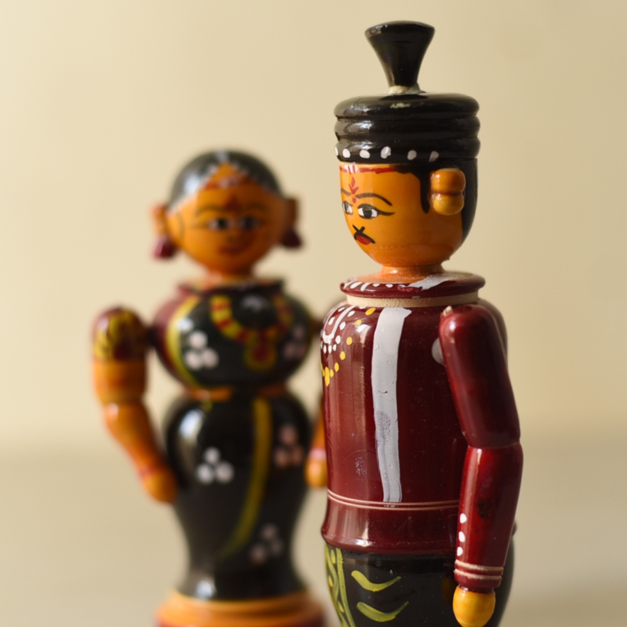Shop Handmade Wooden toy - Couple (Set of Two)