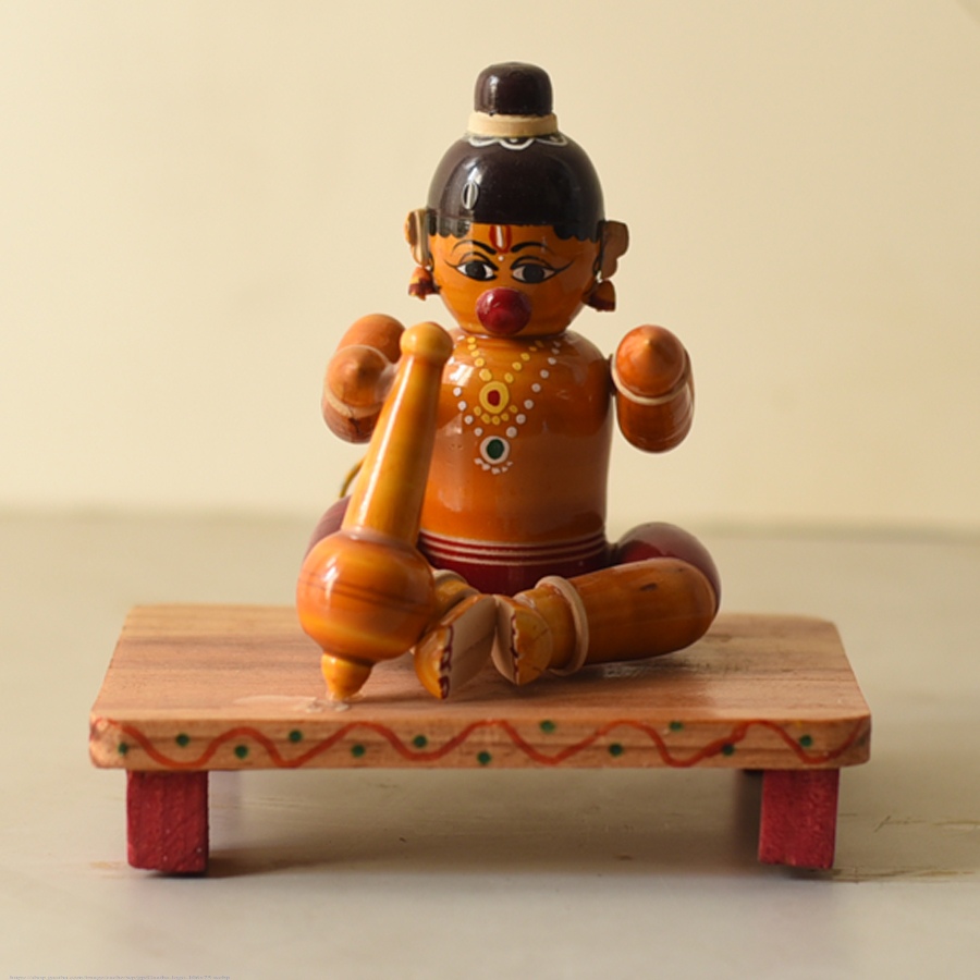 Shop Handmade Wooden toy - Baal Hanuman