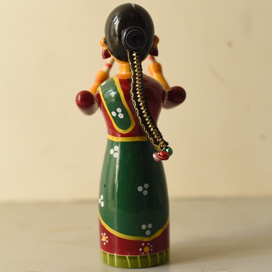 Shop Handmade Wooden toy - Dandiya Girl