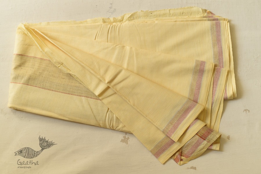 Handwoven Pure Cotton Dhoti & Khes