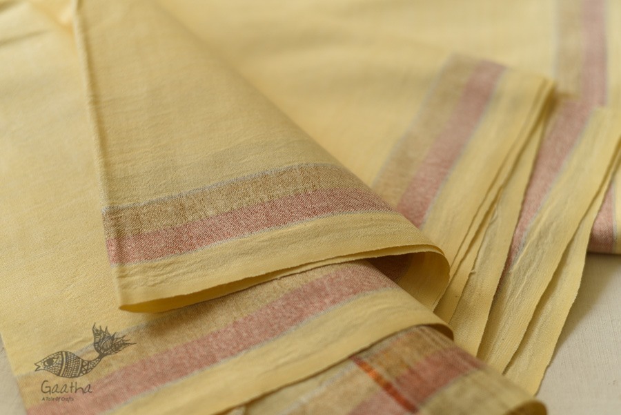 Handwoven Pure Cotton Dhoti & Khes