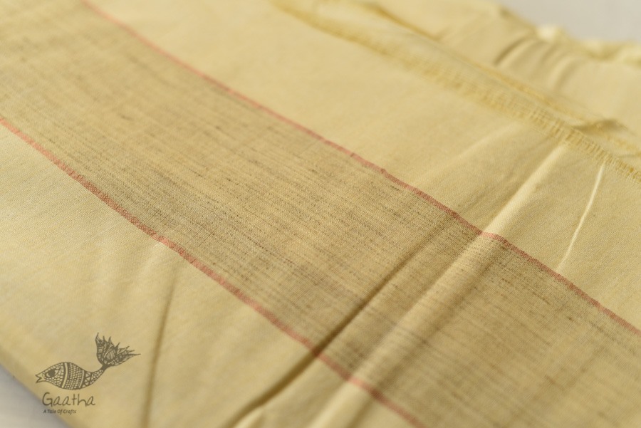 Handwoven Pure Cotton Dhoti & Khes