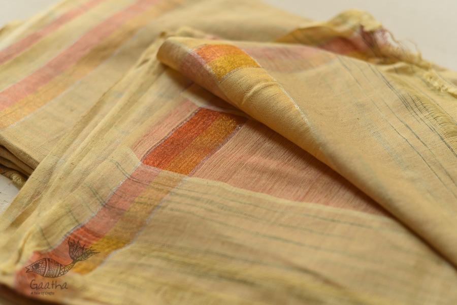 Handwoven Pure Cotton Dhoti & Khes