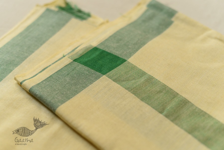 Handwoven Pure Cotton Dhoti & Khes