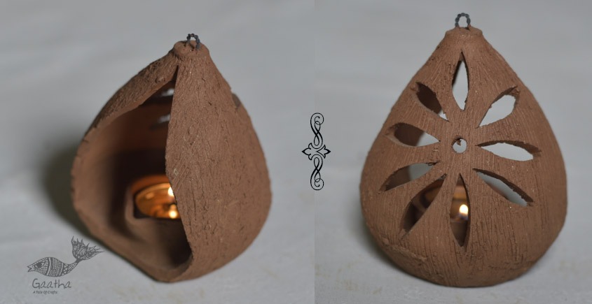 Terracotta Handmade Clay diya hanging