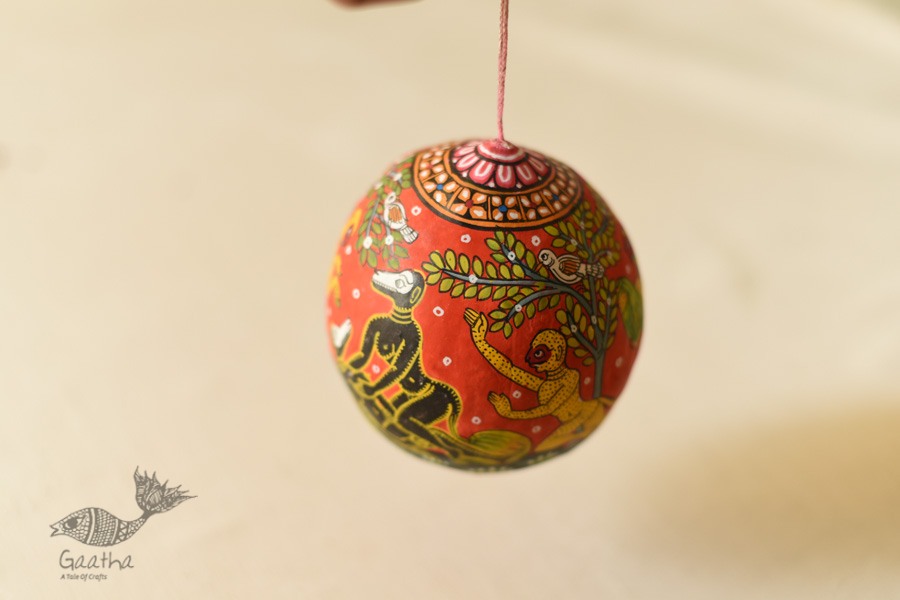 shop Monkeys Hand Painted on Coconut Hanging 