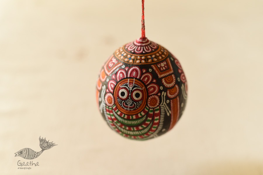 shop Hand Painted Jagannath on Coconut Hanging