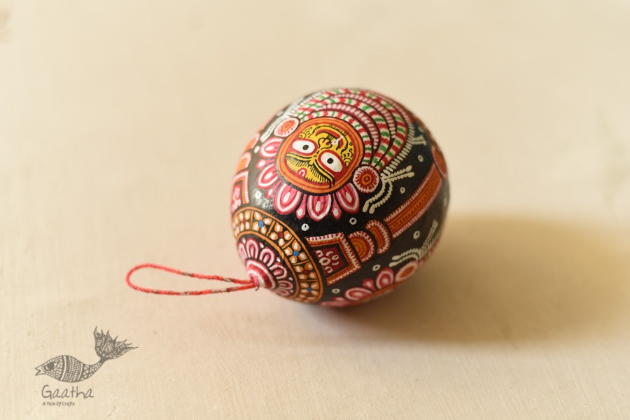 shop Hand Painted Jagannath on Coconut Hanging