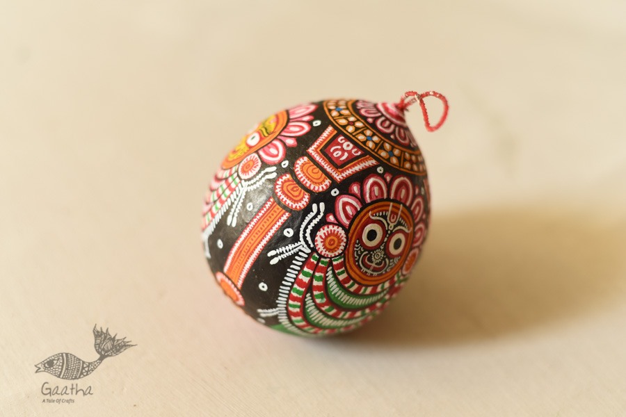 shop Hand Painted Jagannath on Coconut Hanging