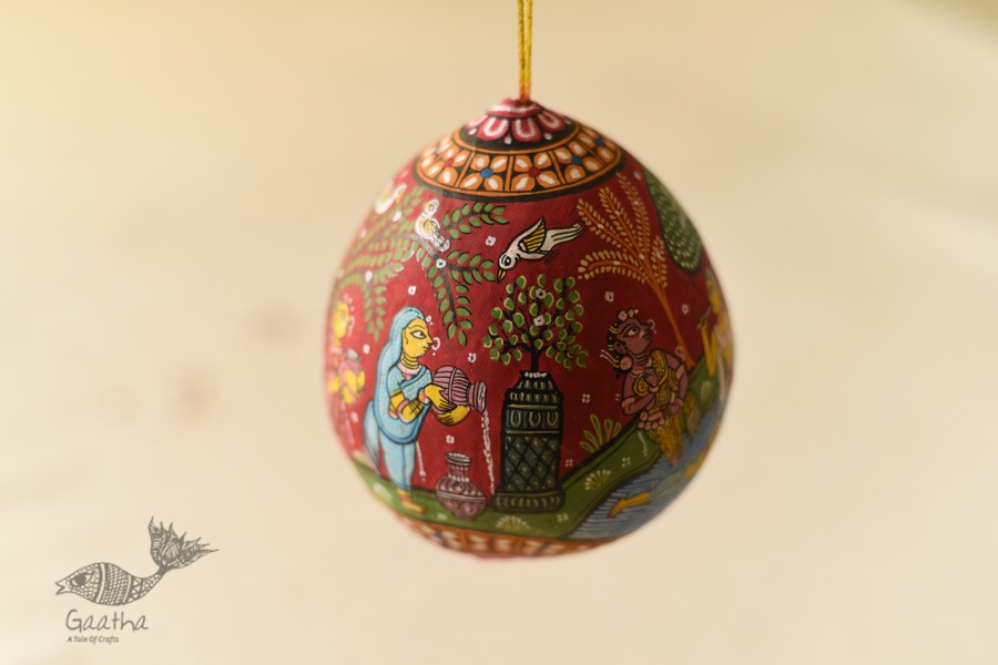 shop Hand Painted Coconut Hanging - Panihari