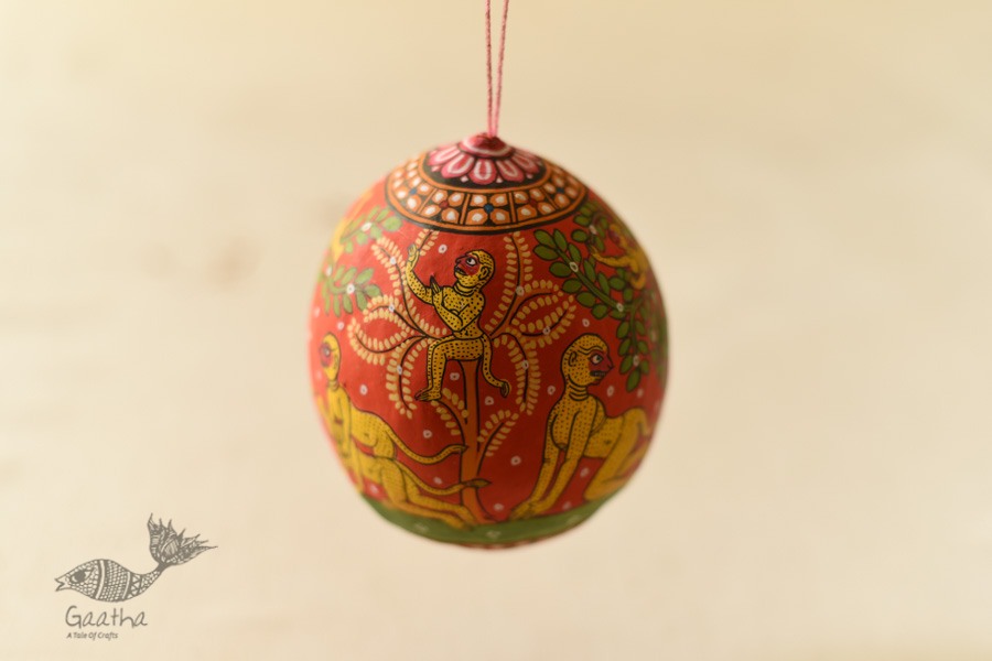 shop Pattachitra Painted - Coconut Hanging 