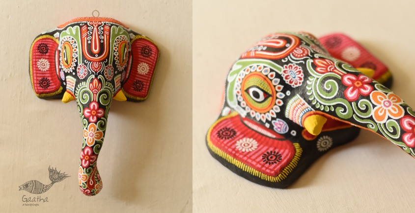 shop hand painted Pattachitra Mask ~ Ganesha