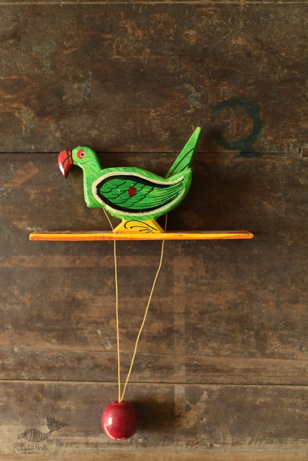 shop Handmade Wooden toy Parrot