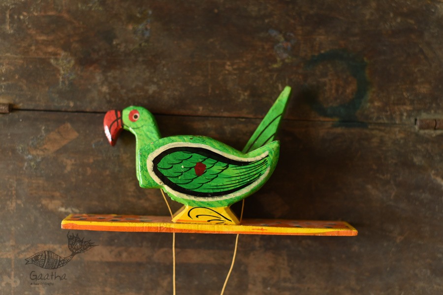 shop Handmade Wooden toy Parrot