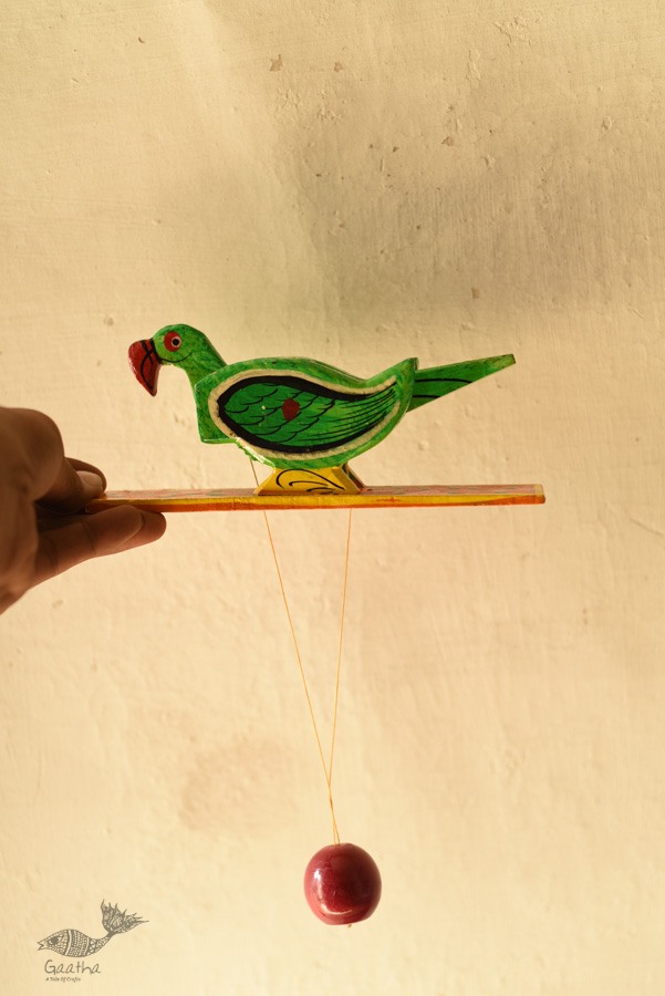 shop Handmade Wooden toy Parrot