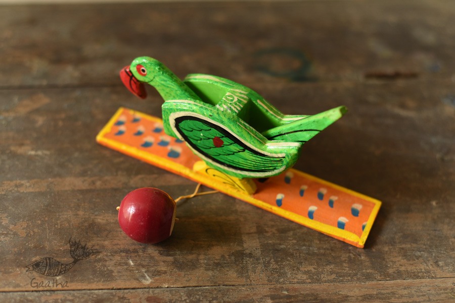 shop Handmade Wooden toy Parrot