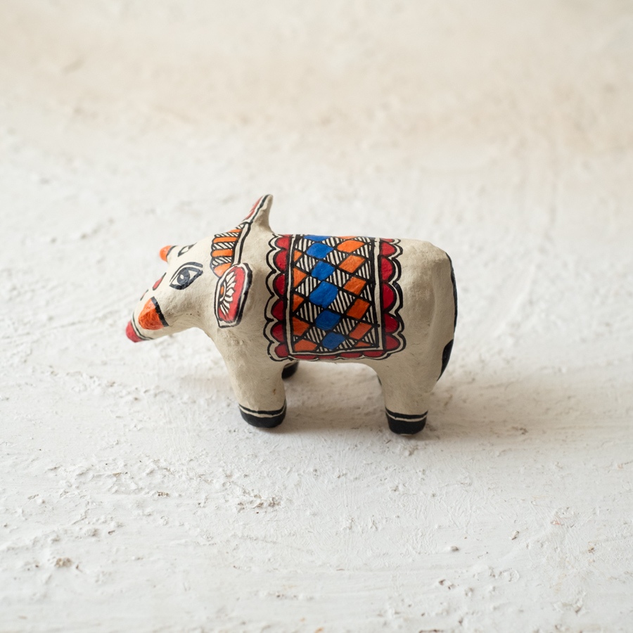 shop Madhubani Hand Painted Paper Mache ~ Elephant