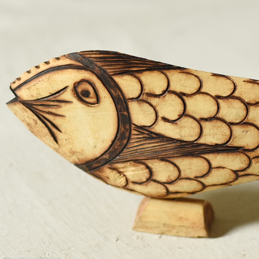 shop Rustic Handmade Wood Burning Art - Fish