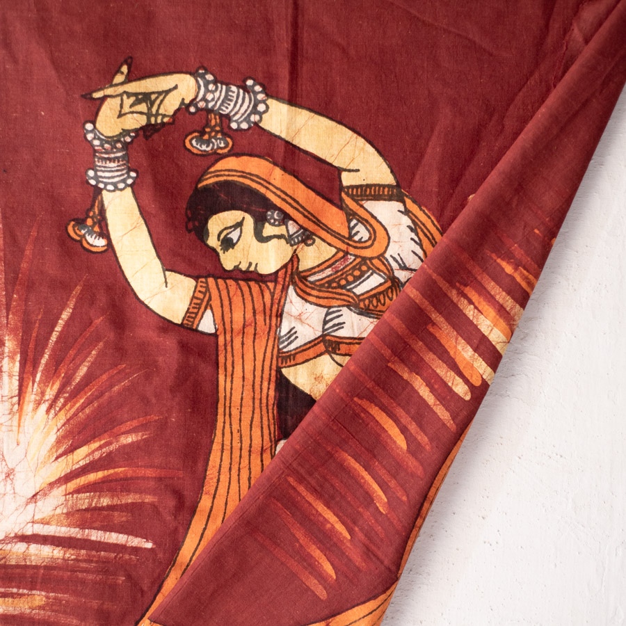 shop handcrafted batik painting Dancing Girl