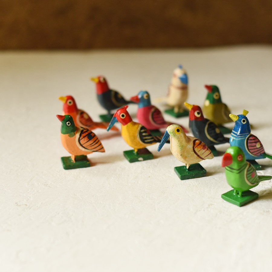 shop Handmade Wooden toy - Birds ( Set of 12 )