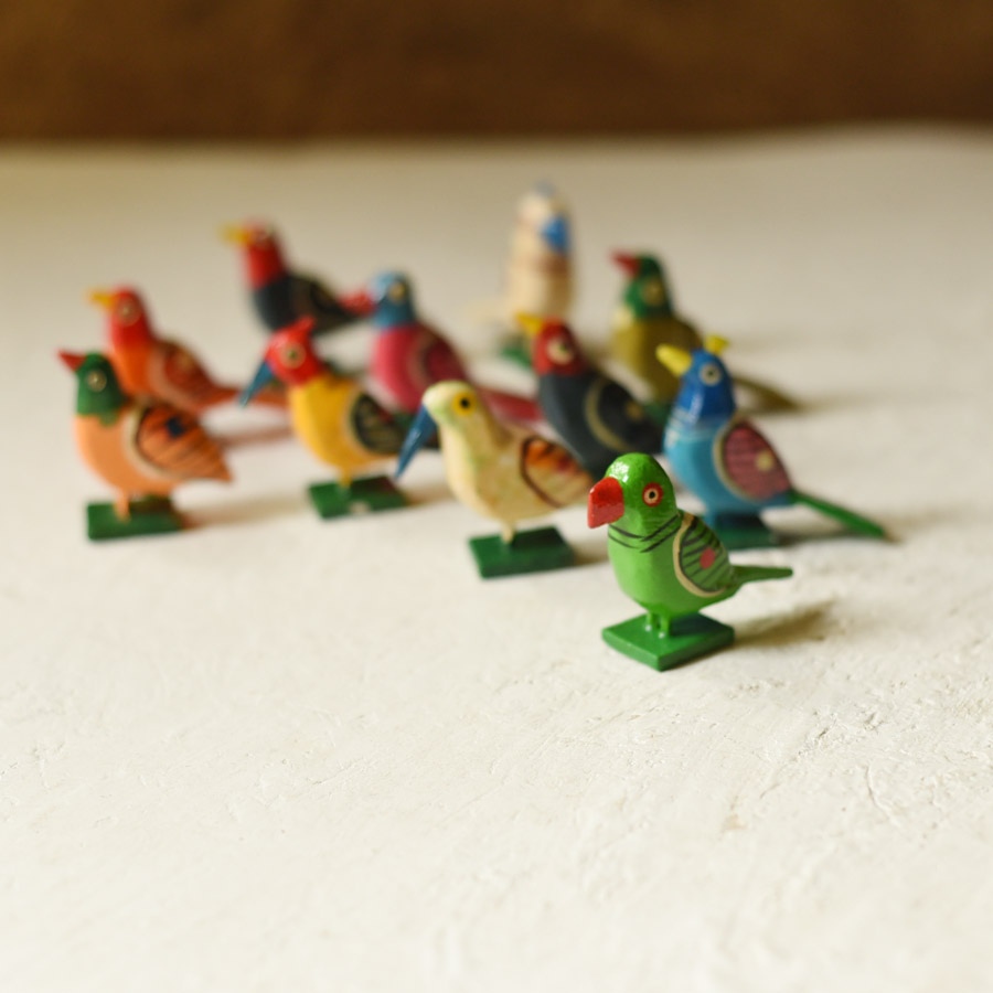 shop Handmade Wooden toy - Birds ( Set of 12 )