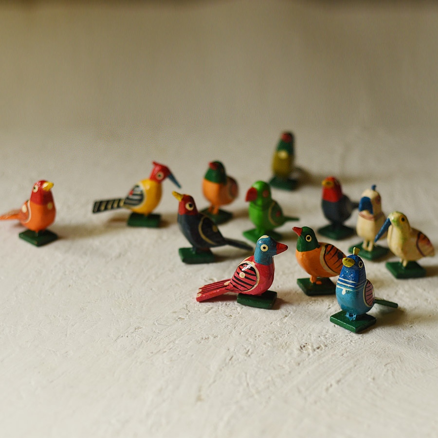 shop Handmade Wooden toy - Birds ( Set of 12 )