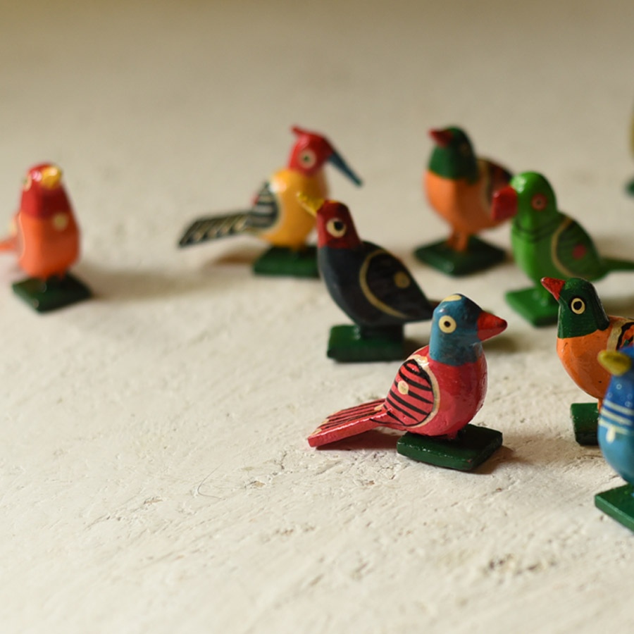 shop Handmade Wooden toy - Birds ( Set of 12 )