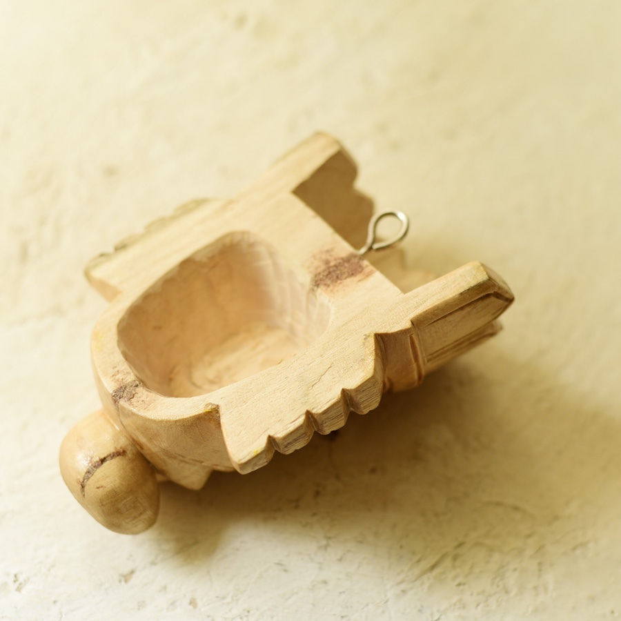 shop Handmade Wooden Hanging Mask - Ganesha