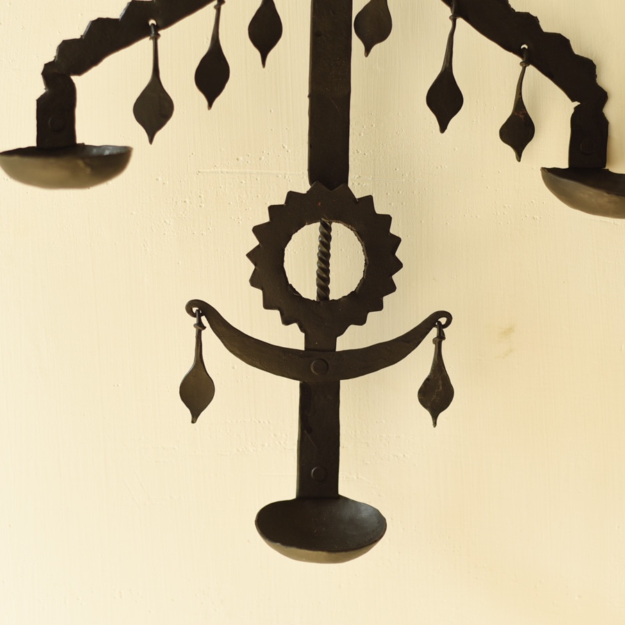 shop Wrought Iron ~ Lamp Holder / T-Light Holder Stand